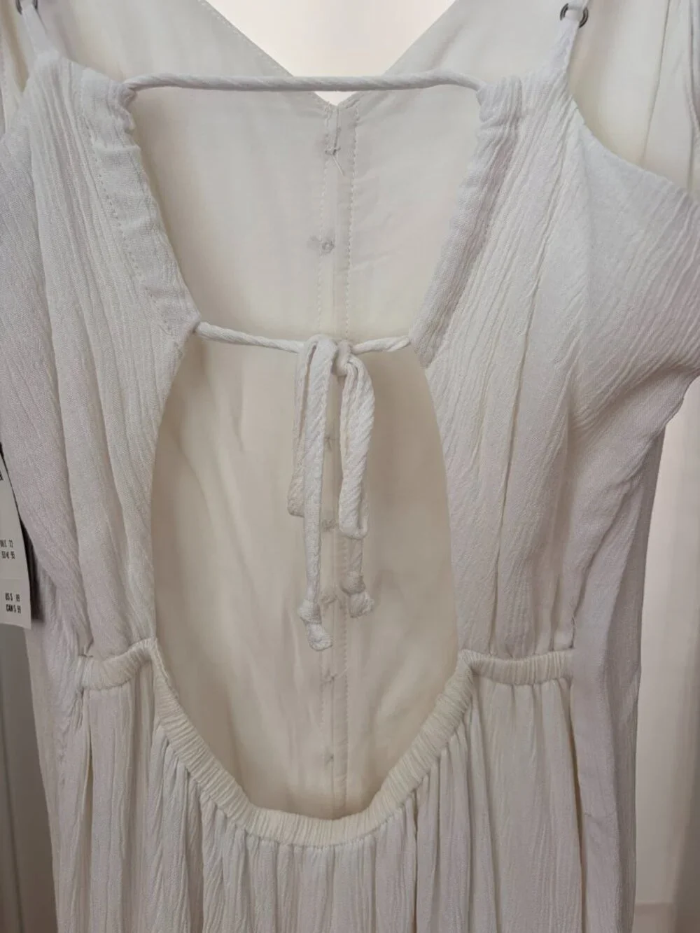 Abercrombie & Fitch White Button Front Cutout Maxi Dress NWT Medium